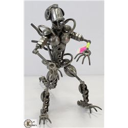 STEAM PUNK STYLE ALIEN FIGURE. 10-1/2"