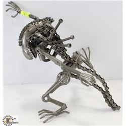 STEAM PUNK STYLE ALIEN-LIKE FIGURE. 6-1/2" H