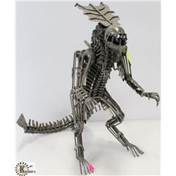 STEAM PUNK STYLE ALIEN FIGURE. 14-1/2" H