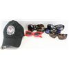 BASEBALL HAT WITH ASSORTED SUNGLASSES.