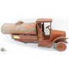 VINTAGE 1920-30'S METAL TANKER TRUCK TOY (MISSING
