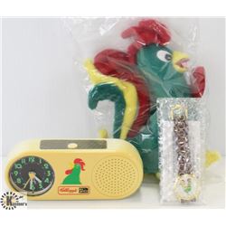 LOT OF VINTAGE KELLOGGS COLLECTIBLES INCLUDES