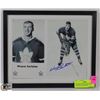 Image 1 : FRAMED AUTOGRAPHED MAPLE LEAF PHOTO OF WAYNE