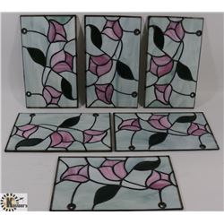 STAINED GLASS PANELS.