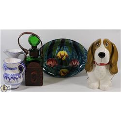 POTTERY AND GLASSWARE BOX