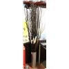 Image 1 : TALL ARTIFICIAL DECO POT STICKS WITH SILVER POT