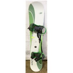 ELAN SNOWBOARD AND BINDINGS 151CM.