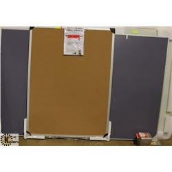 LOT OF 2 CORK BOARDS 4' X 3', 4' X 6'