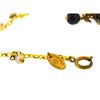 Image 4 : Chanel Gold Tone Cc Logo Crystal Charms No 5 Clover Stone Gems Quartz Bracelet