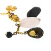 Image 8 : Chanel Gold Tone Cc Logo Crystal Charms No 5 Clover Stone Gems Quartz Bracelet