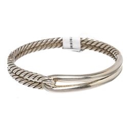 David Yurman Sterling Silver Labyrinth Single-Loop Bracelet