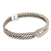 Image 7 : David Yurman Sterling Silver Labyrinth Single-Loop Bracelet