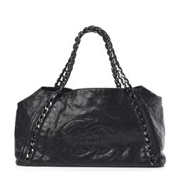 Chanel Caviar Leather Chain Tote Bag