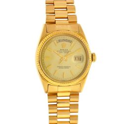 Rolex President Bracelet 18k Yellow Gold Watch