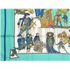 Image 4 : Authentic HERMES "LE TEMPS des MARIONNETTES" Green100% Silk Scarf