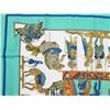 Image 6 : Authentic HERMES "LE TEMPS des MARIONNETTES" Green100% Silk Scarf
