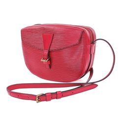 LOUIS VUITTON Jeune Fille MM Red Epi Crossbody Shoulder Bag