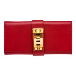 Hermes Leather Clutch Bag