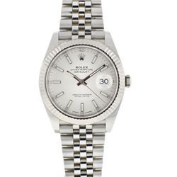 Rolex Datejust Silver Dial  Jubilee Watch