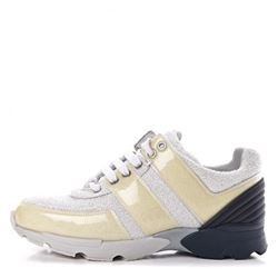 Chanel PVC/Calfskin Sneaker (Designer Size 37.5)