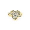Image 1 : Gold/Diamond Heart Ring (Size 4 3/4)