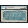 Image 2 : 1864 $50 Confederate States of America Note PMG 62EPQ