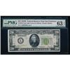 Image 1 : 1928B $20 San Francisco Federal Reserve Note PMG 63EPQ