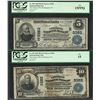 Image 1 : Lot of 1902PB $5/10 Washington, PA CH# 3383 National Currency Notes PCGS Fine 15/PPQ