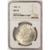 Image 1 : 1882 $1 Morgan Silver Dollar Coin NGC MS63