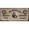 Image 1 : 1864 $50 Confederate States of America Note