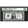 Image 1 : 1928B $1 Funnyback Silver Certificate Note Fr.1602 PMG Gem Uncirculated 66EPQ