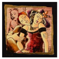 Oz El Hai, Original Mixed Media Painting on Board, Hand Signed with Certificate of Authenticity.