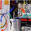 Image 2 : George Marlowe, "Linear" Hand Signed Original Acrylic Painting on Canvas with Certificate of Authent