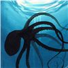 Image 2 : Wyland -"Octopus" Framed Original Watercolor Painting, Hand Signed with Certificate of Authenticity.