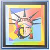 Image 2 : Peter Max- Original Lithograph "Liberty Head XV (Mini)"