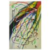 Image 1 : George Marlowe, "New Year" Hand Signed Original Acrylic Painting on Canvas with Certificate of Authe