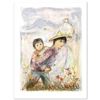 Image 1 : "The Great Wall" Limited Edition Lithograph by Edna Hibel (1917-2014), Numbered and Hand Signed with
