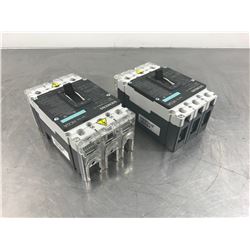 (2) SIEMENS HCS3S100 3VL1110-2KE30-0AA0 CIRCUIT BREAKER