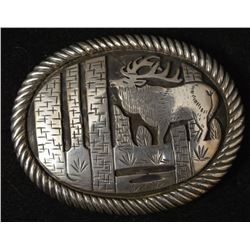 NAVAJO INDIAN BUCKLE (TOM BAHE)