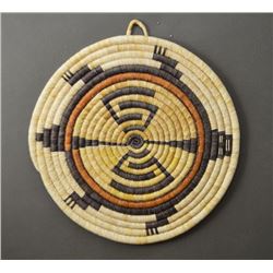 HOPI INDIAN BASKETRY PLAQUE