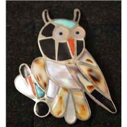 ZUNI INDIAN OWL RING