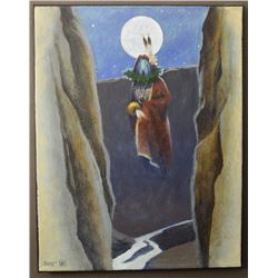 NAVAJO INDIAN PAINTING (BAHE )