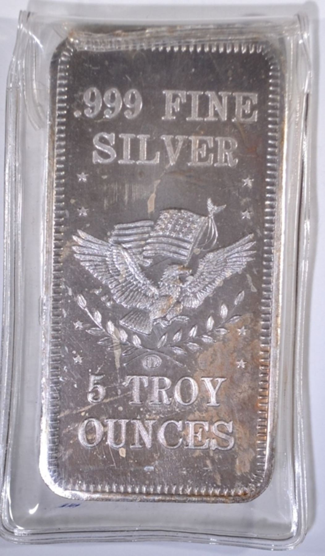 FIVE OUNCE .999 SILVER BAR