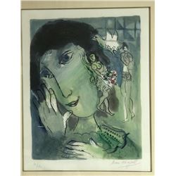 Original MARC CHAGALL Signed Colour Lithograph.