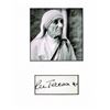 Image 2 : MOTHER TERESA SIGNED. (1910-1997). Previously lot 122.