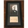 Image 1 : WILLIAM MCKINLEY (1843-1901). Autograph professionally framed.