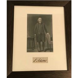 SAMUEL ADAMS SIGNED (1722-1803). Previously lot 150.