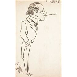 ART: ENRICO CARUSO SIGNED DRAWING.