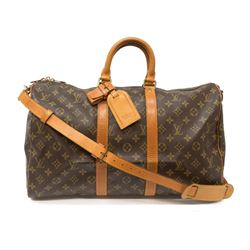 LOUIS VUITTON KEEPALL 45 BANDOULIERE TRAVEL DUFFLE BAG