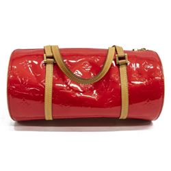 LOUIS VUITTON RED PATENT VERNIS LEATHER BEDFORD HANDBAG